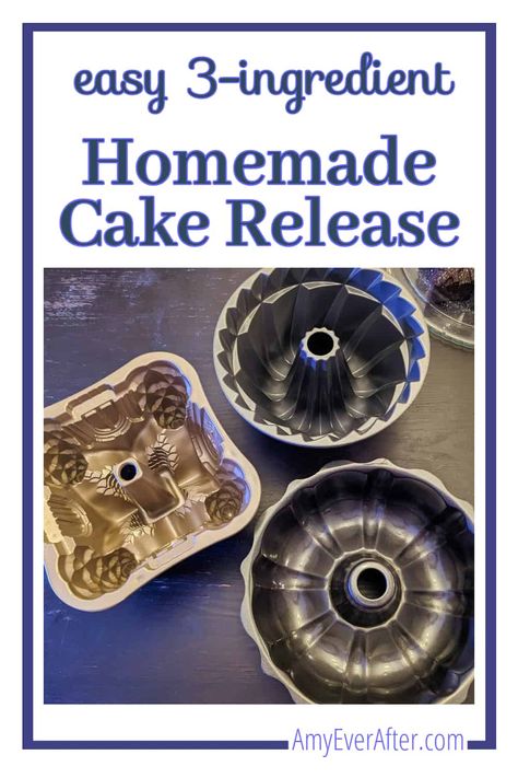 Wondering how to keep a cake from sticking to the pan when baking? Just spread this three-ingredient cake release onto the pan (it even works in Bundt pans with intricate details!). Also known as cake goop, this paste is super easy to make, and will keep at room temperature for three months. Plus I tell you how to make a chocolate version for dark cakes and brownies! AmyEverAfter.com Magic Cake Pan Release, Cake Goop, Dark Cakes, Pandora Cake, Goop Recipe, Cake Release, Easy Cakes To Make, Easy Bundt Cake, Bundt Pans