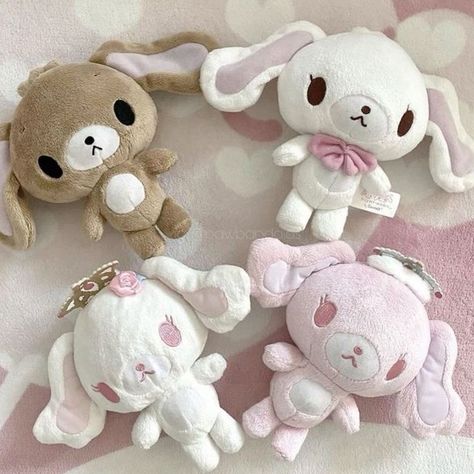 sugarbunnies plush Sanrio Plush, Rilakkuma Pink, Miffy Plush, Sugar Bunnies, Sugarbunnies Aesthetic, Sugarbunnies Gif, Cutecore Sugarbunnies, Aesthetic Pink Plushie, Sugarbunnies Plush