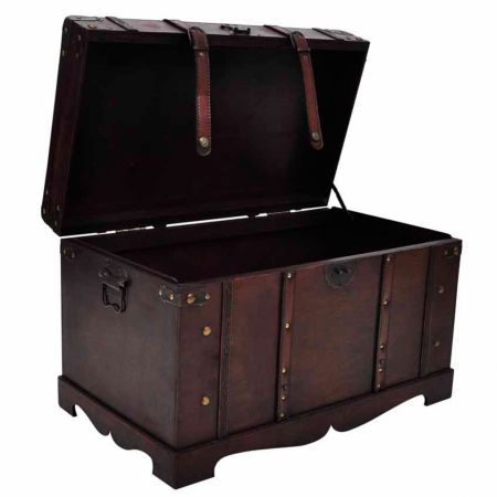 Vintage Chest Trunk, Wooden Treasure Chest, Wooden Trunk, Chest Storage, Wooden Trunks, Coffee Table Furniture, Trunks And Chests, Ebay Sales, Storage Trunk