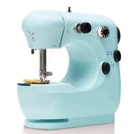 Sewing Machine Beginner, Diy Stitch, Electric Sewing Machine, Mini Sewing Machine, Mini Machine, Household Sewing Machine, Sewing Machine Thread, Household Sewing, Stitch Clothes