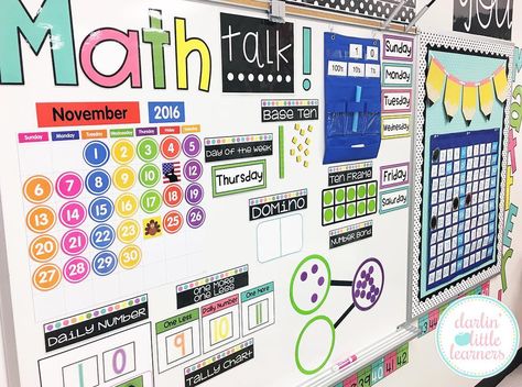 1st Grade Calendar, Math Meeting, Math Wall, Calendar Math, Math Talk, Elementary School Classroom, Daily Math, Math Intervention, Math Strategies