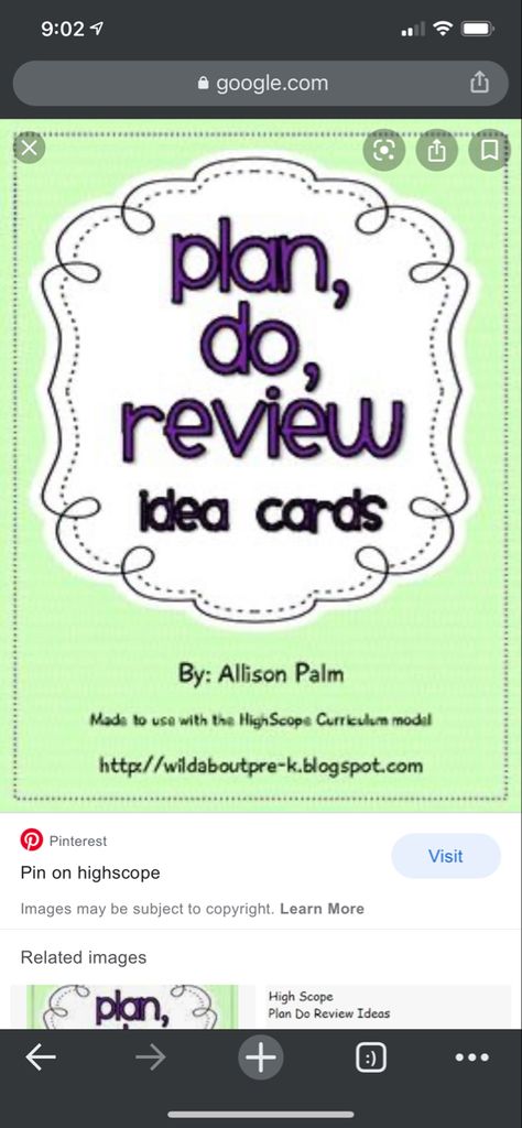 High Scope Curriculum Preschool, High Scope Planning And Recall Ideas, Planning And Recall Ideas Preschool, Plan Do Review Ideas Preschool, Plan Do Review High Scope, Highscope Planning And Recall Ideas, Highscope Preschool Ideas, High Scope Preschool, Highscope Activities