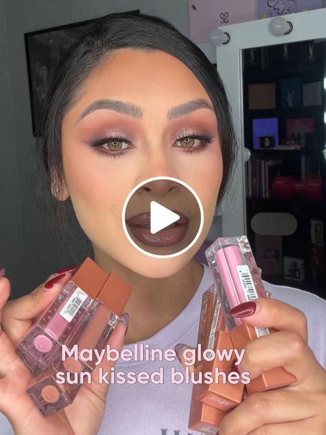 Lemon8 · Glowy sun kissed blushes 🥰 · @Glambyclarissa_ Sun Kissed, Maybelline, Viral Videos, Blush, Kiss, Sun