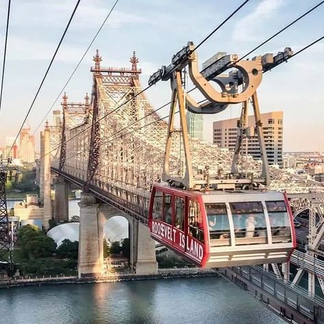 @nyc_realestate_gram on Instagram: "The Roosevelt Island Tramway is an aerial tramway in New York City that spans the East River and connects Roosevelt Island to the Upper East Side of Manhattan. The tramway is the first commuter aerial tramway in North America, having opened in 1976. Since then, over 26 million passengers have ridden the tram." Aerial Tramway, Roosevelt Island, The Upper East Side, Nyc Real Estate, East River, Upper East Side, East Side, The East, Manhattan