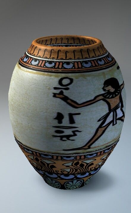 Egyptian Egyptian Vase, Egyptian Pottery, Pot Design, Ancient Egyptian Art, Pot Designs, Egyptian Art, Floor Vase, Ceramic Decor, Ancient Egyptian