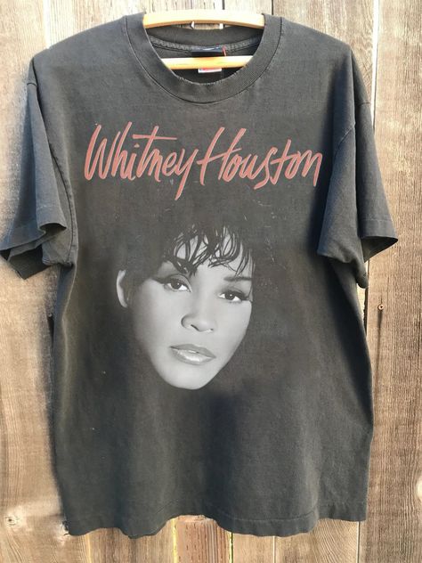 whitney houston shirt , whitney vintage tshirt , Retro whitney  shirt, 90s whitney , whitney houston retro, Gift for Men Women Unisex Shirt : 100% Cotton (fiber content may vary for different colors) .: Medium fabric (5.3 oz/yd² (180 g/m .: Classic fit .: Runs true to size HOW TO ORDER Pick you favorite design. Review the size & color charts above FIRST and then select shirt size and color from the dropdown menu. Indicate the birthday year in the personalization box. Please note size measurement Whitney Houston Shirt, Celebrity Merch, Don Johnson, Music Tees, Whitney Houston, Retro Gift, Fashion Spring, Color Charts, Tour Shirt