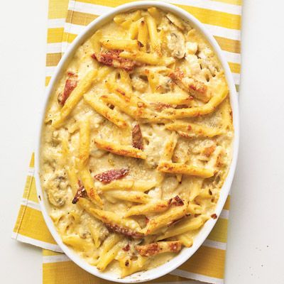 Baked Penne with Chicken and Sun-Dried Tomatoes Penne Carbonara, Meals That Freeze Well, Freezer Casseroles, Casserole To Freeze, Baked Penne, Freezer Dinners, Snacks Under 100 Calories, Frozen Pasta, Freezable Meals