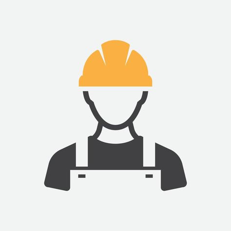 Construction Helmet Logo, Road Construction Logo, Engagement Card Design, Construction Icon, Man Avatar, Construction Helmet, Person Profile, Construction Hat, Work Icon