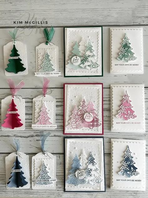 Su New Years Cards, Stampinup Christmas Cards 2024, Stampin Up Decorative Trees Cards, Stampin Up Decorative Trees, Decorative Trees Stampin Up Cards, Stampin Up Christmas Cards 2024-2025, Stampin Up Cards Christmas, Christmas Cards Stampin Up Ideas, Stampin Up Christmas Cards 2024