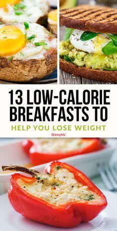 Healthy Low Calorie Breakfast, Low Calorie Breakfast, Low Calorie Meals, Healthy Low Calorie, Best Fat Burning Foods, Calorie Meals, Calorie Recipes, No Calorie Foods, Healthy Breakfast Ideas