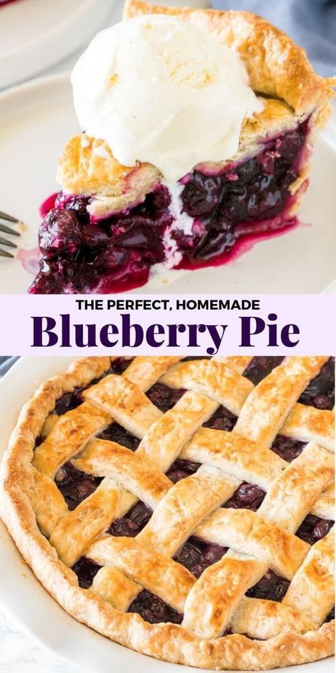 Blueberry Crumble Pie, Crust Designs, Blueberry Pie Recipe, Homemade Blueberry Pie, Fall Pies, Pie Easy, Crumble Pie, Pies Recipes, Summer Pie