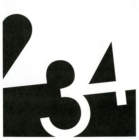 Figure And Ground Gestalt Design, Geometrical Graphic Design, 2 Font Number, Number Art Design, 4 Number Design, 5 Number Design, Figure Ground Design, Number 12 Design, Number Graphic Design