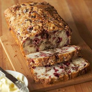 Cranberry-Nut Bread Customize this sweet bread recipe with whatever nuts you have on-hand (we like pecans or walnuts. A pinch of cinnamon infuses our Cranberry-Nut Bread recipe with warm, holiday-like flavors. - From Better Homes and Gardens, ideas and improvement projects for your home and garden plus recipes and entertaining ideas./ Cranberry Nut Bread, Nut Bread Recipe, Best Thanksgiving Recipes, Brunch Bread, Gardens Ideas, Cranberry Bread, Fruit Bread, Holiday Brunch, Nut Bread