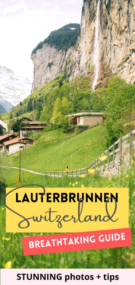 10 BREATHTAKING Things to Do in LAUTERBRUNNEN, Switzerland Europe Landmarks, Switzerland Lucerne, Food Europe, Europe Cities, Lauterbrunnen Switzerland, Bucket List Travel Destinations, Portland Travel, Time Planning, International Travel Tips