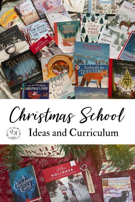 Homeschool Christmas School Fun   Ideas - Nature Homeschool Christmas Crafts For Homeschool, December Homeschool Activities, December Homeschool Themes, Homeschool Christmas Curriculum, Christmas School Homeschool, Christmas Homeschool Ideas, Homeschool Christmas Party, Homeschool Christmas Ideas, December Homeschool Ideas