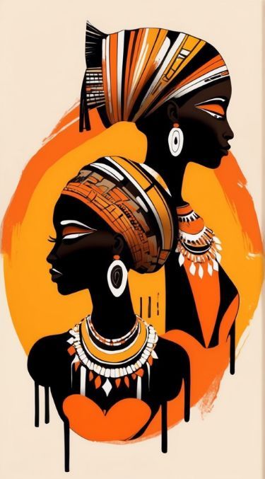 Modern Art Prints Artworks, Wallpaper For Your Room, African Abstract Art, Magic Wallpaper, Best Paintings, African Art Projects, Africa Art Design, African Women Art, Afrique Art