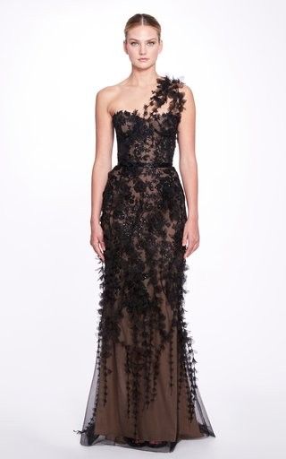 Marchesa Moda Operandi, Spring Evening Gown, Marchesa 2023, Edgy Gown, Black Gold Gown, Bird Clothes, Pixie Core, Angel Queen, Candy Couture