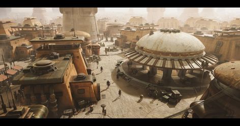 A Wretched Hive Of Scum And Villainy Sci Fi Building, Sci Fi Architecture, Crop Pictures, Sci Fi Environment, Star Wars Concept Art, Star Wars Rpg, Star Wars Inspired, Concept Artist, Environment Concept Art