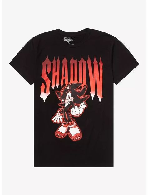 Shadow The Hedgehog Shirt, Metal Boyfriend, Sonic Shirt, Sonic The Hedgehog Shadow, Sonic T Shirt, Silly Clothes, Metal T Shirts, Tall Hoodies, Plus Size Swim