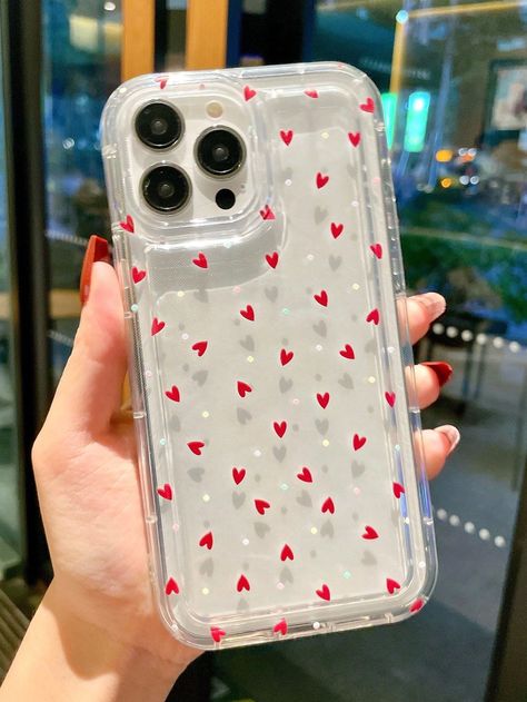 Mobile Cases Aesthetic, Aesthetic Mobile Case, Cute Shein Phone Cases, Transparent Mobile Cover Aesthetic, Cute Phone Cases From Shien, Mobile Case Design, Phone Case Diy Paint, Diy Phone Case Design, Iphone Case Collection