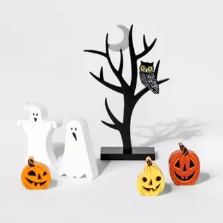 Halloween Decorations : Target Scary Owl, Pumpkin And Ghost, Halloween Window Decorations, Halloween Entertaining, Halloween Table Decorations, Halloween Garland, Halloween Village, Vintage Halloween Decorations, Scary Halloween Decorations