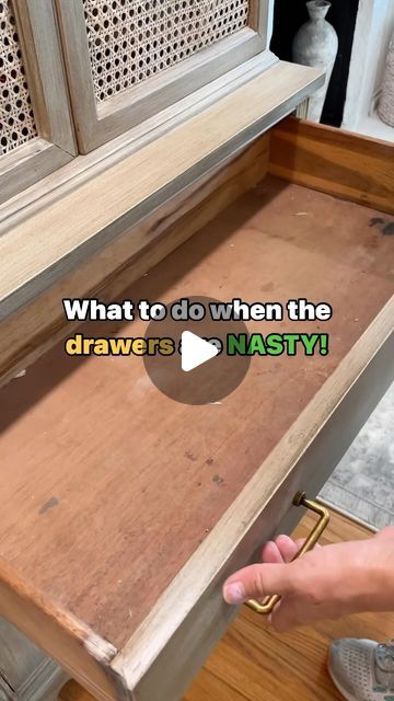 Water Damaged Wood Furniture, Reviving Old Wood Furniture, Dresser Missing Drawer, Fixing Old Dresser Drawers, How To Repair Old Dresser Drawers, Refinish Dresser, Diy Bff, Drawers Repurposed, Restored Furniture