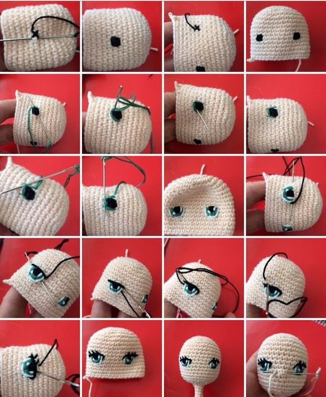 Knitting Bear, Accessoires Barbie, Crochet Leg Warmers, Crochet Doll Tutorial, Crochet Bear Patterns, Easy Crochet Animals, Crochet Eyes, Crochet Stitches Guide, Animal Knitting Patterns