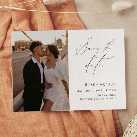 Save The Date Romantic, Chic Save The Date Ideas, Classy Save The Dates, Fall Save The Date Ideas, Classic Save The Date, Elegant Save The Date Ideas, Save The Date Ideas Photos, Save The Date Wedding Invitations, Save The Dates