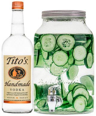 Cucumber Martini | Tito's Handmade Vodka Titos Vodka Punch Recipes, Texas Tea Recipe, Cucumber Martini Recipe, Vodka Mixed Drinks, Spiked Cider, Pitcher Drinks, Hard Apple Cider, Strawberry Lime, Punch Recipe