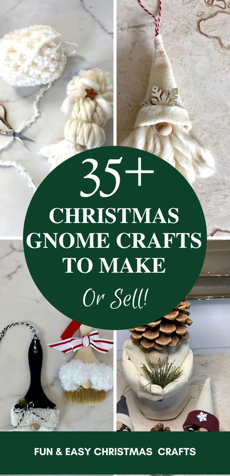 Christmas gnome crafts Handmade Gnomes Christmas Ornament, Diy Xmas Gnomes, How To Make Gnomes Ideas, Gnome Templates Free Printable, Gnome Crafts Christmas, Diy Mini Gnomes, Christmas Knomes Decor, Knomes Garden Diy, Diy Christmas Gnomes How To Make