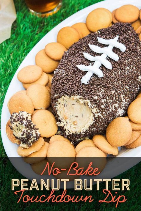 Football Desserts, Football Party Foods, Peanut Butter Dip, Dessert Dip, Bowl Party Food, Football Snacks, Football Party Food, Dessert Simple, Dessert Party