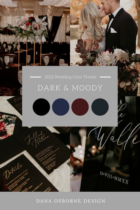 Wine Green And Black Wedding, Emerald Maroon Black Wedding, Wedding Dark Purple Color Schemes, Moody Romantic Wedding Palette, Burgundy Green And Black Wedding, Burgundy Green Black Wedding, Black Burgundy Wedding Color Palettes, Burgundy Black And Greenery Wedding, Black Wedding Pallet