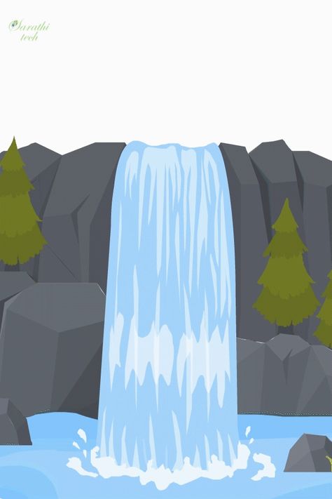 Fall Animation, Tech Animation, Fall Gif, Water Animation, Water Gif, Animation Career, Frames Design Graphic, 2d Character Animation, Cartoon Trees