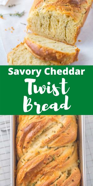 Garlic Twist Bread, Cheddar Bread Recipe, Twist Bread, Garlic Twist, Cheddar Bread, Homemade Bread Recipe, Cheese Bread Recipe, Easy Vegetable Side Dishes, Rosemary Herb