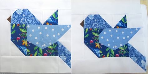 Bird Quilt Blocks, Quilted Table Runners Patterns, Quilt Modernen, Quilt Block Patterns Free, Quilt Square Patterns, Bird Quilt, Animal Quilts, Patchwork Quilt Patterns, Blue Birds