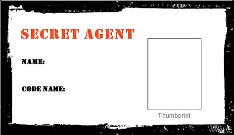 Secret Agent Badge Printable Free, Spy Names, Spy Training, Security Clearance, Secret Agent Party, Spy Kit, Spy Birthday Parties, Detective Party, Escape Room Puzzles