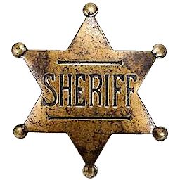 Old West Sheriff Badge by cmnixon North Dakota Travel, Old West Photos, Wild West Party, Sheriff Badge, Treasure Coast, Cowboys And Indians, Cowboy Party, Police Badge, Travel And Tourism