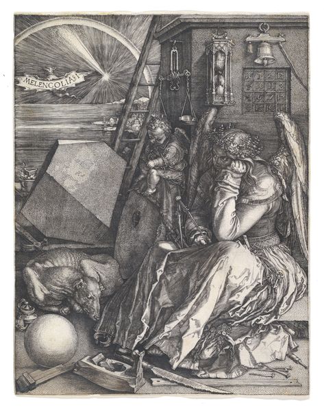 Albrecht Dürer "Melancholia" print Antique Art Prints, Anselm Kiefer, Albrecht Dürer, Albrecht Durer, Edward Hopper, Angel Painting, Oil Painting Reproductions, Painting Reproductions, Old Master