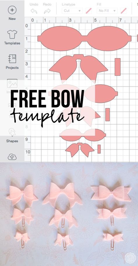 Free Bow Template, Recycle Craft Projects, Diy Leather Bows, Projets Cricut, Bow Template, Paper Bow, Diy Bows, Felt Bows, Weekly Newsletter