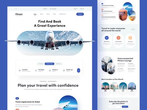 Flight Website Design, Airplane Website Design, Booking Page Web Design, Airport Website Design, Airline Website Design, Travel Booking Website Design, Flight Booking Website Design, Book Web Design, How It Works Web Design