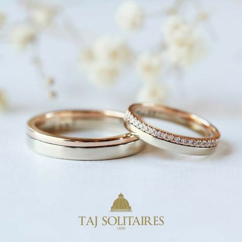 Wedding Bands Ideas Couple, Wedding Bands Design Ideas, Wedding Ring Designs Couple Simple, Weddings Rings Couple, Wedding Bands Men And Women, Wedding Band Rings Couple, Engagement Bands Couple, Rings For Wedding Couple, Wedding Bands Pair