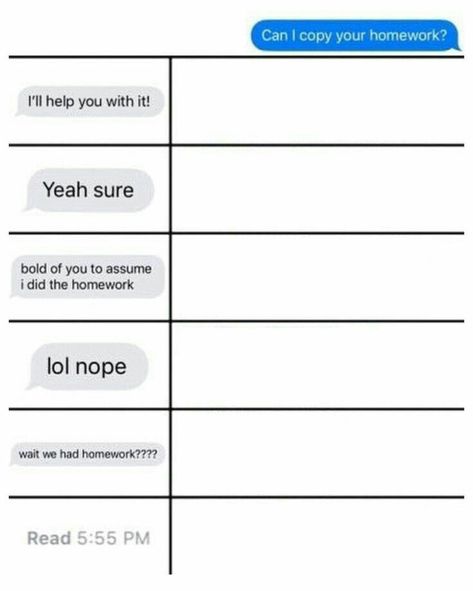 Can I Copy Your Homework, Homework Meme, Homework Template, Homework Chart, Alignment Chart, Personality Chart, Oc Template, Funny Charts, Blank Memes