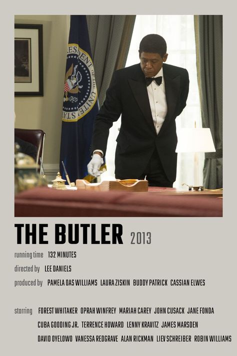 The Butler Movie Poster The Butler Movie, David Oyelowo, Terrence Howard, Lee Daniels, Forest Whitaker, James Marsden, Vanessa Redgrave, Liev Schreiber, The Butler