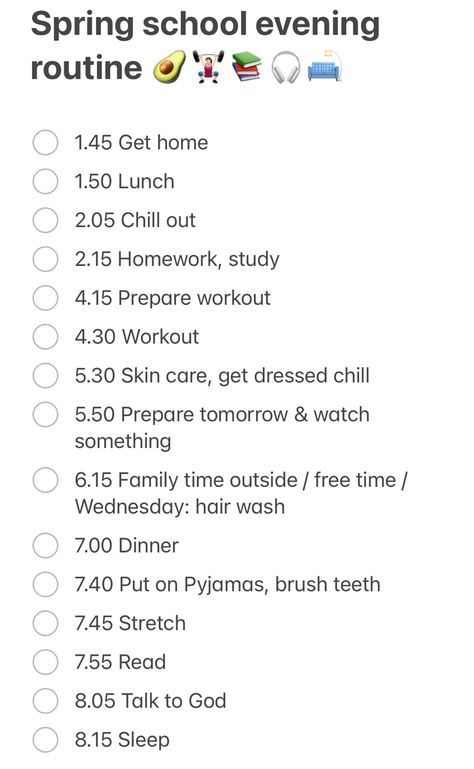 Evening Checklist, Homework Routine, Good Apps For Iphone, Night Routines, School Morning, Spring School, Being Productive, Find Balance, Evening Routine