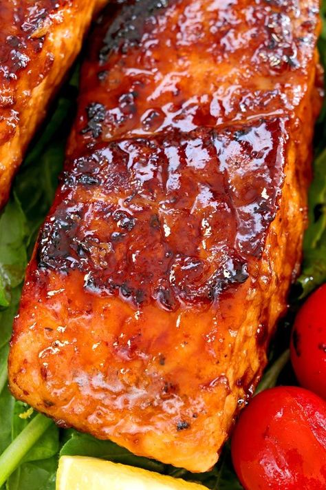 Paleo Salmon Recipe, Soy Glazed Salmon, Salmon Recipe Pan, Honey Glazed Salmon Recipe, Salmon Recipes Pan Seared, Salmon Recipes Baked Healthy, Honey Glazed Salmon, Salmon Glaze Recipes, Healthy Salmon Recipes