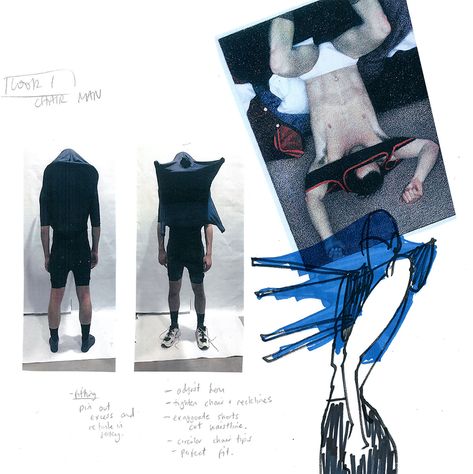 Research collage image - garment development and sketch - Fashion Masters Menswear collection - Alex Wolfe - Central Saint Martins London CSM 2020 Fashion Portfolio Layout, Sketchbook Layout, 포트폴리오 레이아웃, Graphic Design Books, Portfolio Design Layout, Fashion Design Sketchbook, Fashion Design Portfolio, Portfolio Inspiration, Fashion Sketchbook