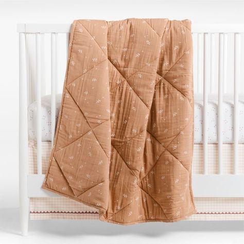 Nursery Decor Earthy Terracotta, Crib Comforter, Baby Crib Quilt, Toddler Quilt, Baby Crib Bedding, Crib Blanket, Crib Quilt, Fitted Crib Sheet, Changing Pad Cover