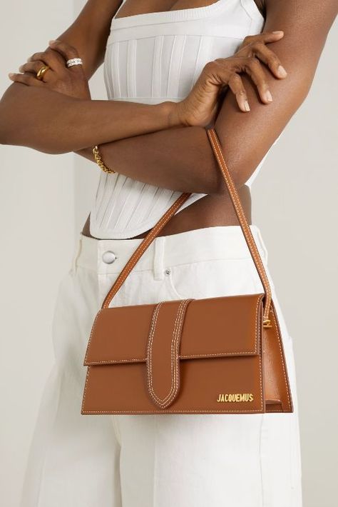 Jacquemus Le Bambino Bag Jacquemus Bag Brown, Bag Poster Design, Jacquemus Le Bambino Long, Jacquemus Bags, Porter Bag, Shooting Studio, Long Outfit, Jacquemus Bag, Tan Shoulder Bag