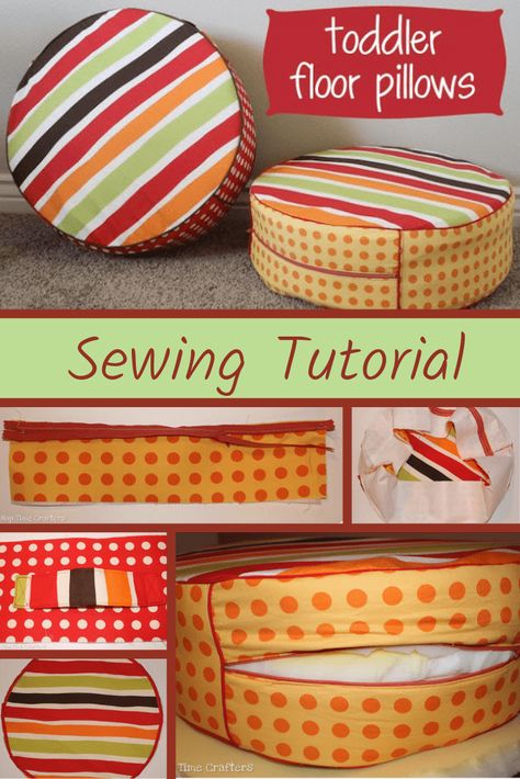 Floor Pillows Diy, Floor Pillows Kids, Pillow Sewing, Diy Lounge, Creative Flooring, Kids Flooring, Pillow Inspiration, Pillow Tutorial, Sewing 101