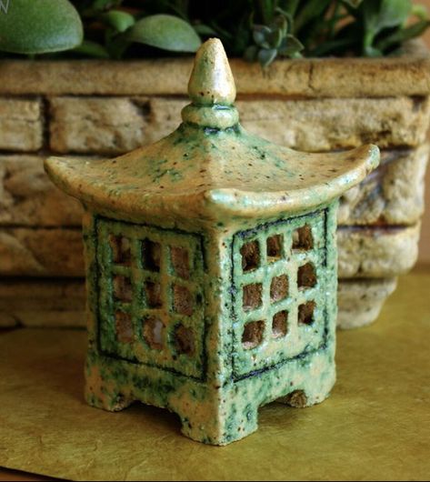 Ceramic Japanese Lanterns, Ceramic Zen Garden, Ceramic Pagoda, Japanese Garden Lanterns, Japanese Stone Lanterns, Ceramic Birdhouse, Japanese Lantern, Ceramic Lantern, Pottery Houses